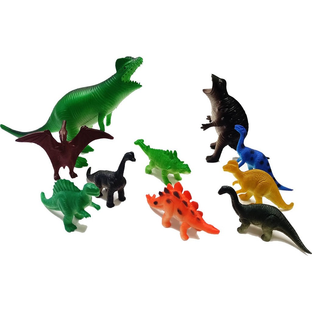 Dinossauros Animais Mini Jurassicos Miniatura Maquete 10pcs