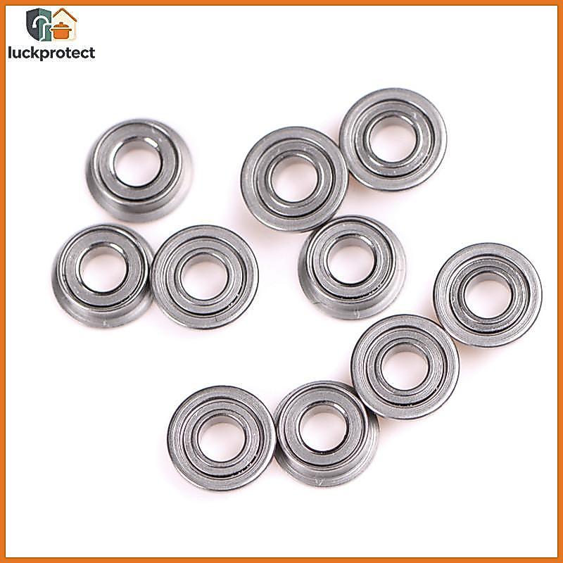 LPHG 10PCS MF63zz Mini Rolamentos De Esferas Flangeados De Metal Com Blindagem Dupla (3mmX6mmX2.5mm) .