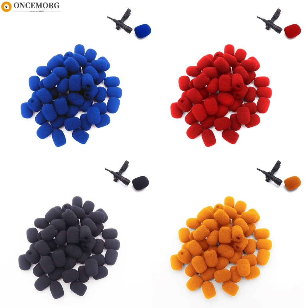 ONCEMORG Alto-Falante 10pcs Mini Fone De Ouvido Microfone Esponja Espuma Pára-Brisas Substituição Capa De ❀