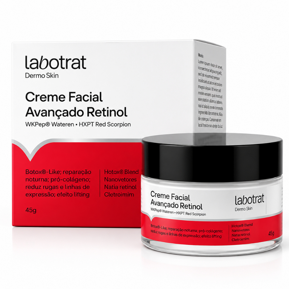 Creme Facial Labotrat Retinol Antirrugas Efeito Botox-Like 45g