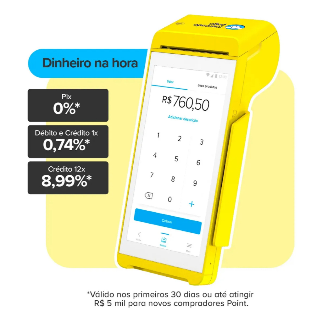 Terminal Smart 2 Touch 5.5 Android 4G Wi-Fi Com Impressora e Gestão Original