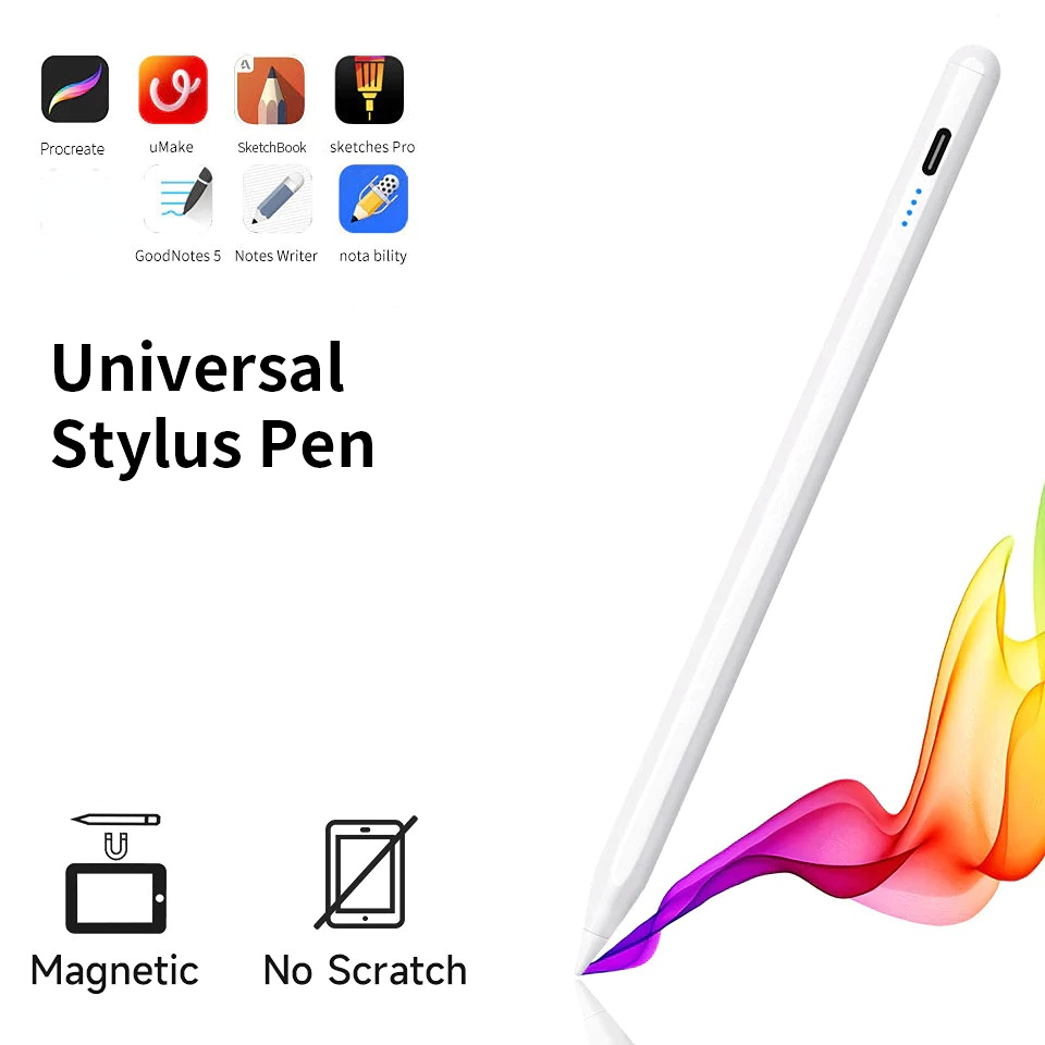 Caneta Stylus Universal Ativa para Xiaomi Tablet, Telefone, Lápis Digital para Android, iPad, Tela Touch, Ativa, Smart,