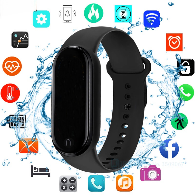 2026 Relógio Digital Esportivo Unissex à Prova D'água, Tela Colorida Touch, Smartwatch Bluetooth para Android e Apple