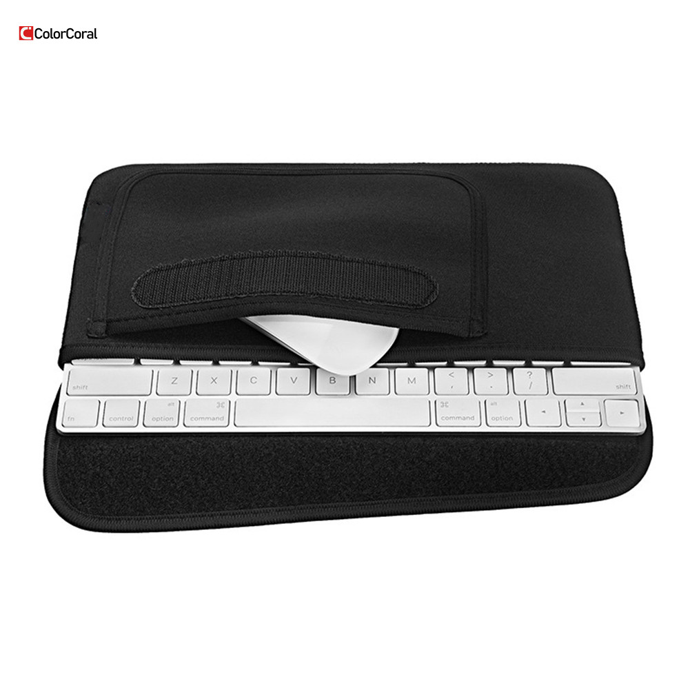 ColorCoral À Prova De Poeira D'água Bolso Plano Armazenamento Bolsa De Transporte Capa Protetora De Mouse Couro PU Prote