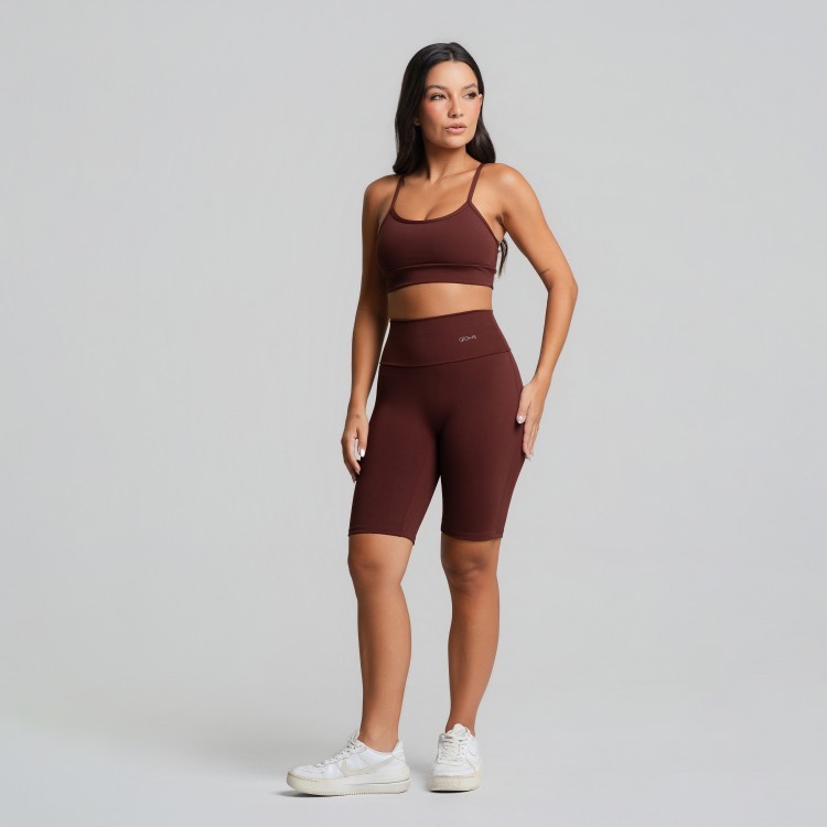 Conjunto Fitness Top Nadador e Bermuda com Tecnologia Blackout em Poliamida