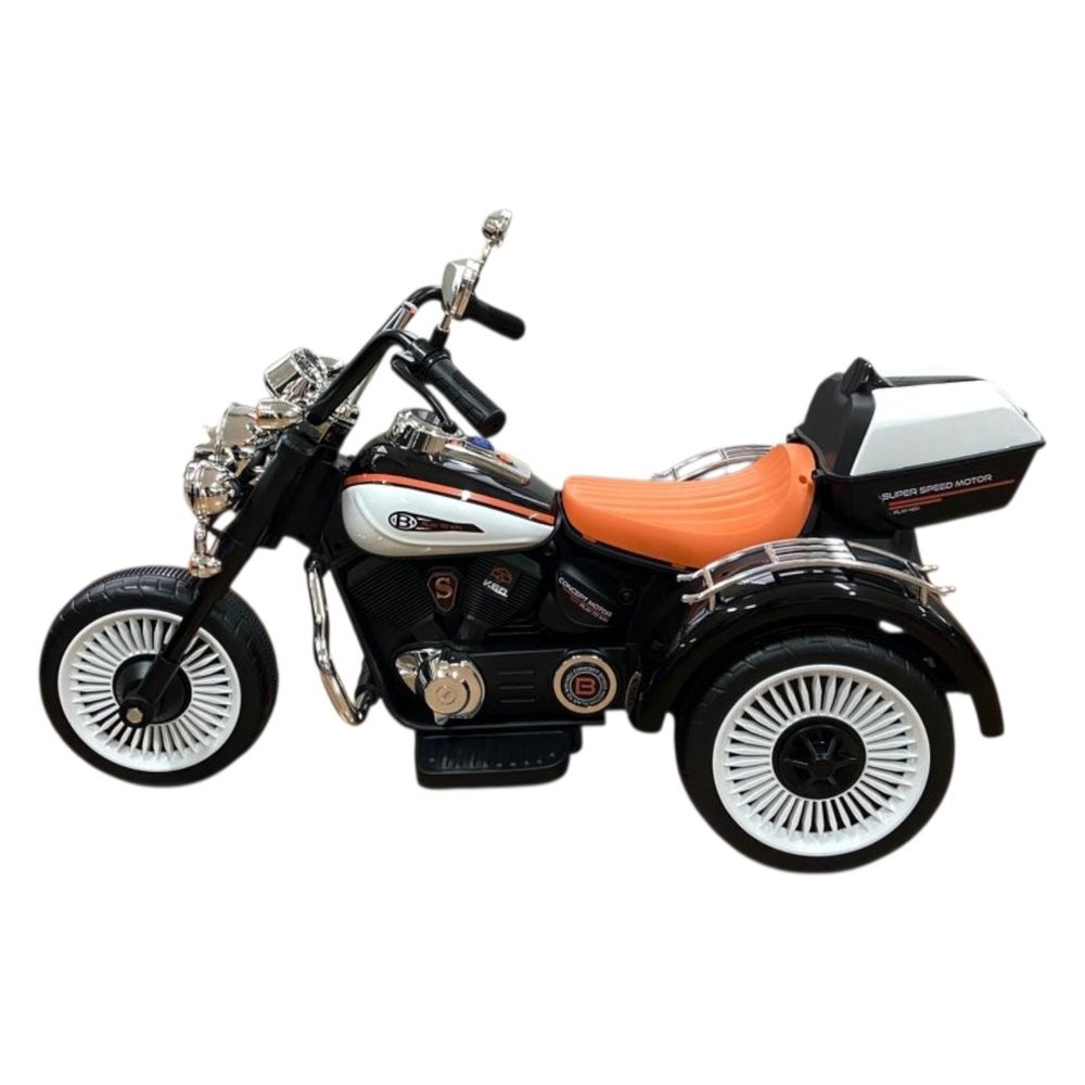 Moto Elétrica Infantil 12V Chopper Sirene Branca