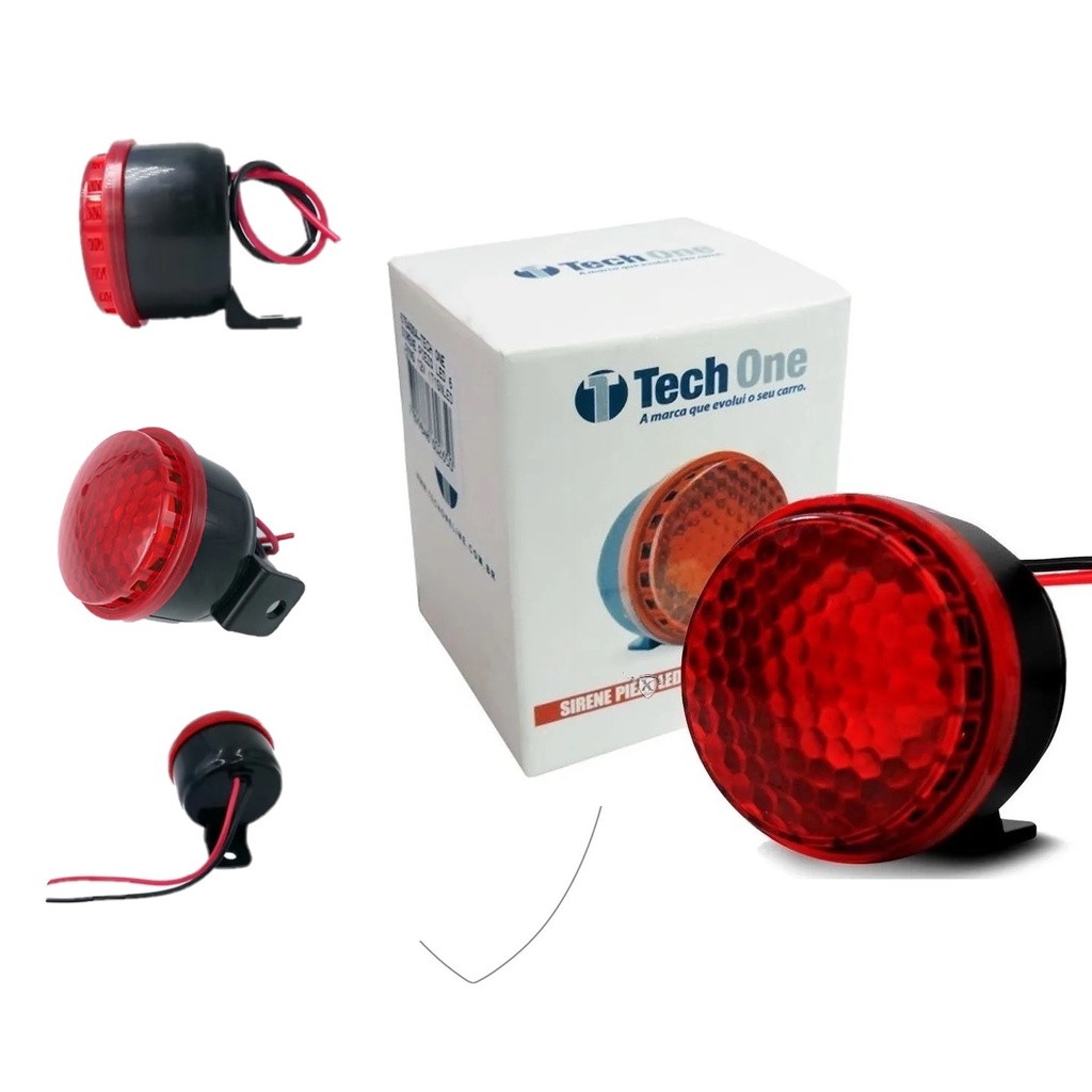 Sirene De Marcha Ré 6 Tons Com Led A Prova D`agua 12v OU 24v (SELECIONAR A VOLTAGEM DESEJADA)