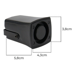 Sirene Marcha Ré 12v Caminhão Pequeno Empilhadeira Dni4001