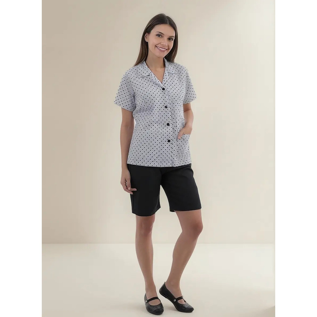 Uniforme De Bermuda E Jaleco Doméstica Calor Praia Campo