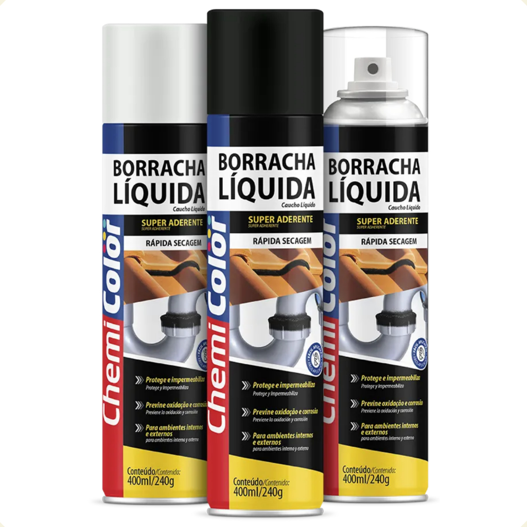 Borracha Líquida 400ml/240g Cores ChemiColor