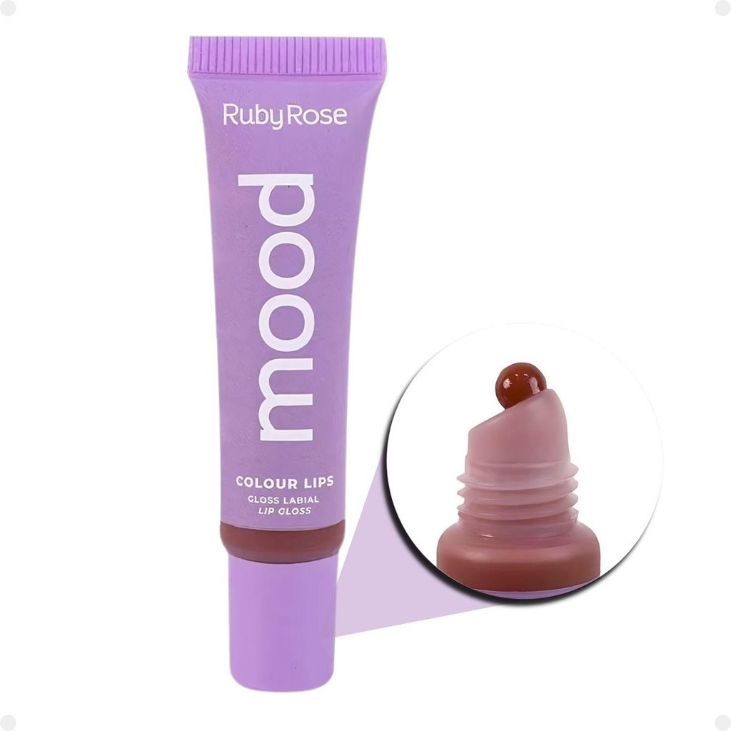 Gloss Labial Ruby Rose Mood Colour Lips Graceful Hb-7201-6