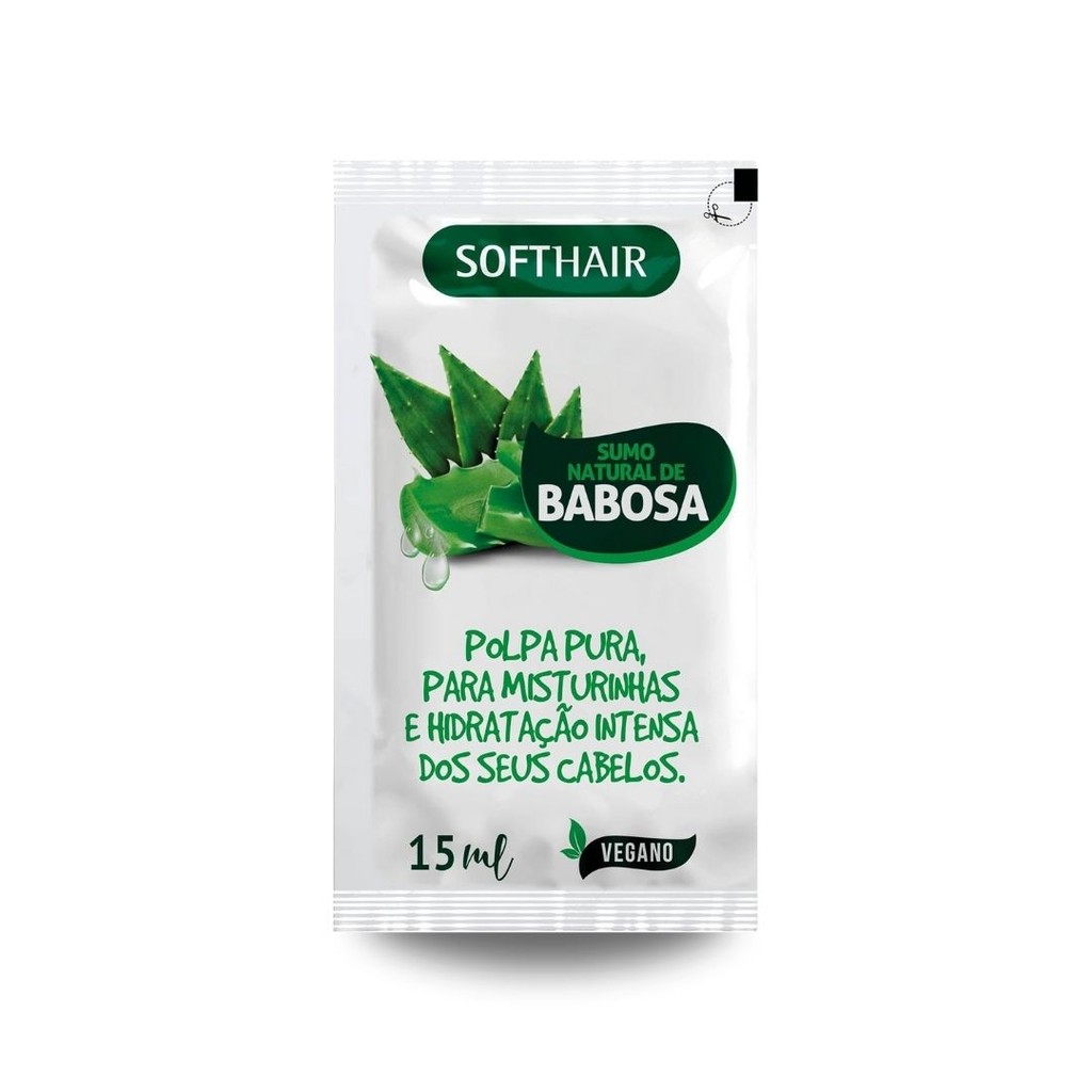 Sache Sumo 15ml Soft Hair Vegano Natural da Babosa - Hidratação Intensa
