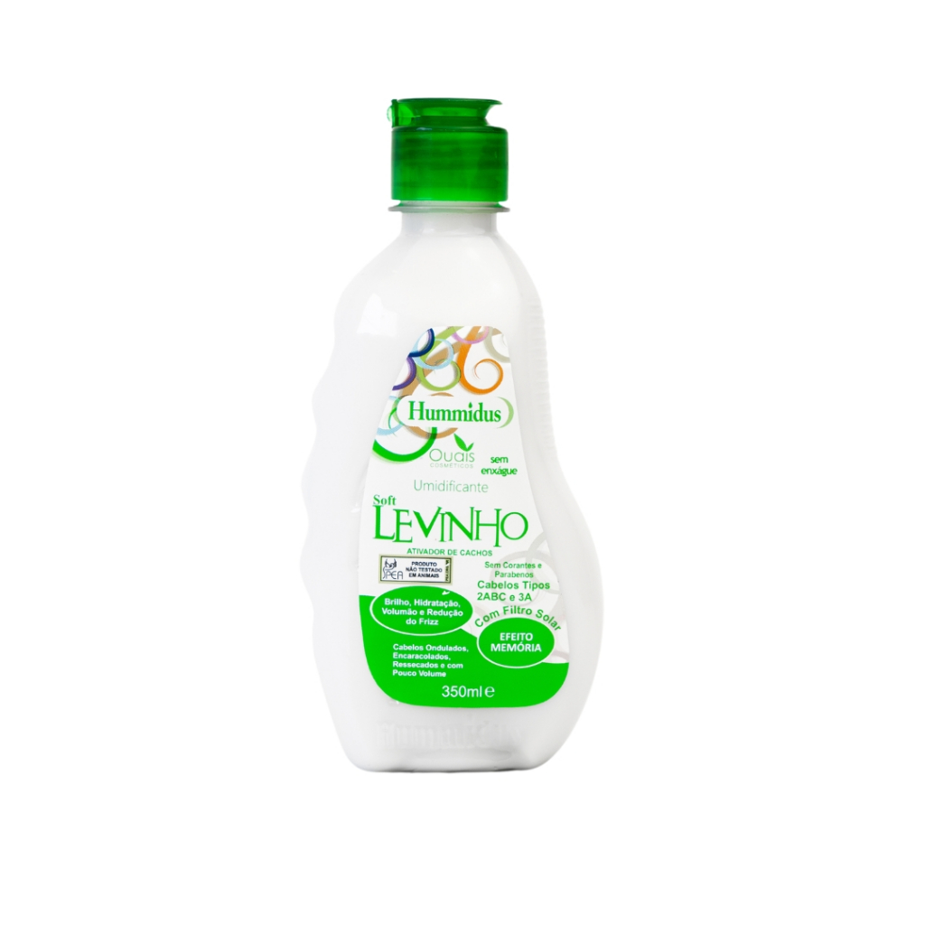 Ativador de Cachos e Umidificante Hummidus  Soft Levinho 350ml - Maciez Brilho Natural Hidratação