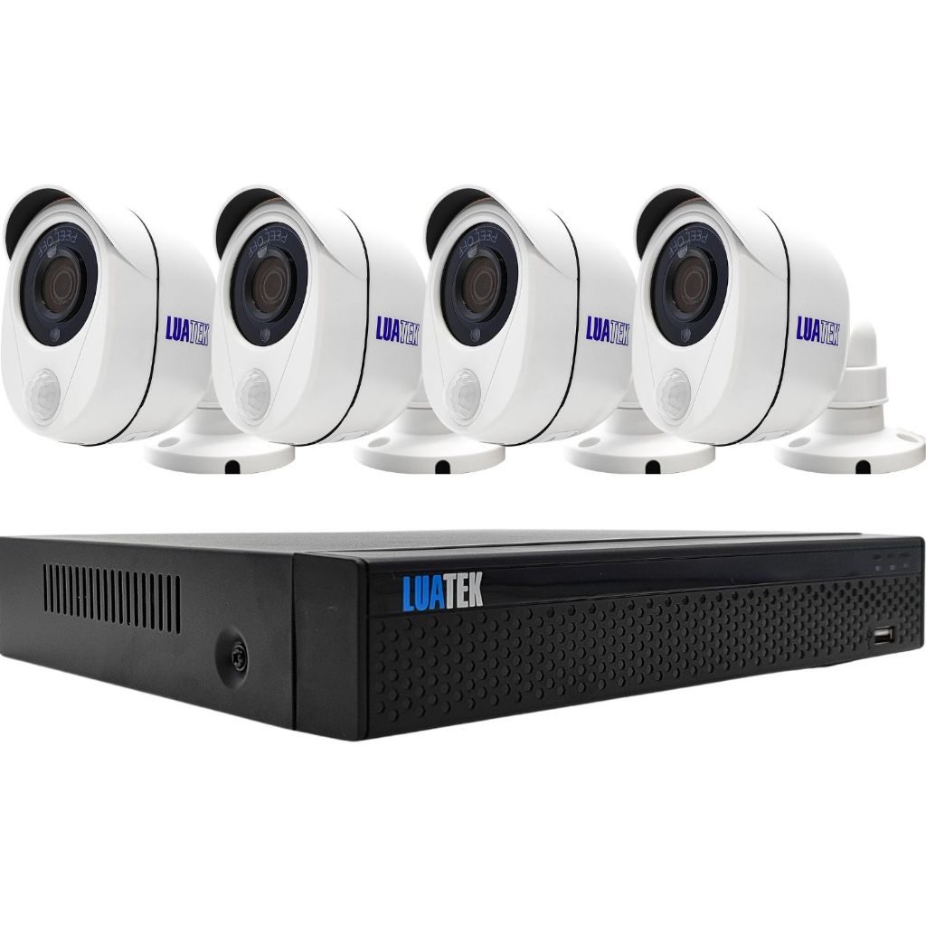 Kit Sistema de Segurança Residencial Wi-Fi Com NVR E 4 Câmeras Infravermelho Full HD