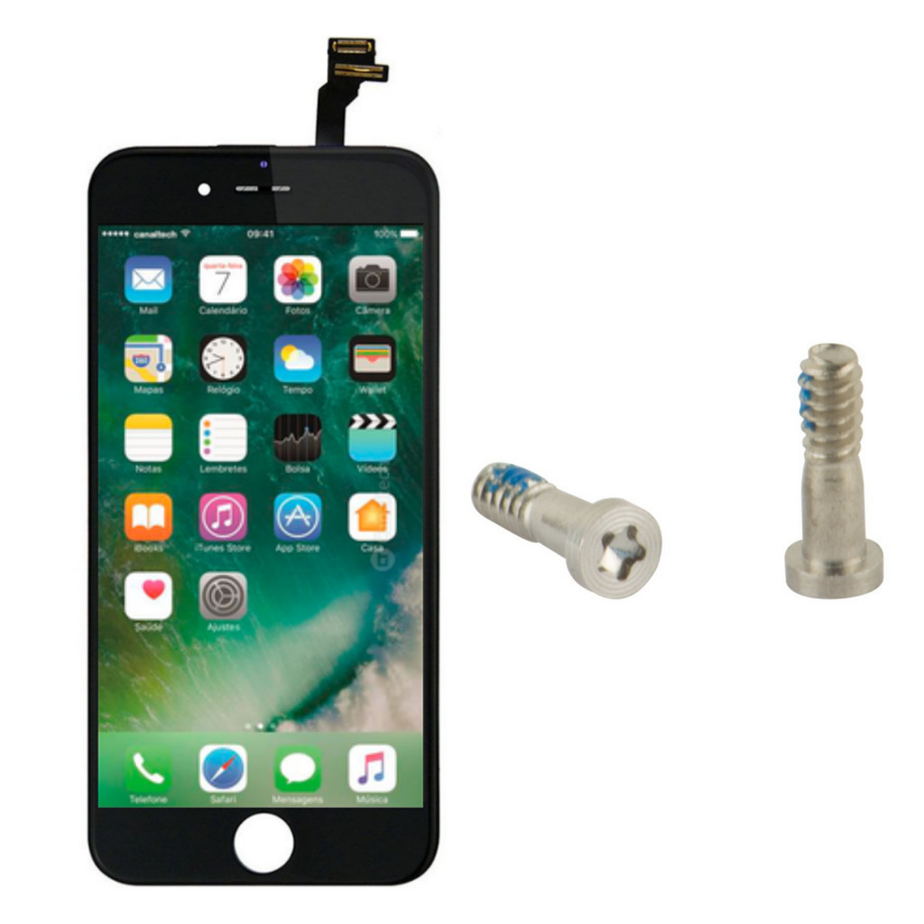Tela Display Lcd Touch Para iphone 6s + 2 Parafusos