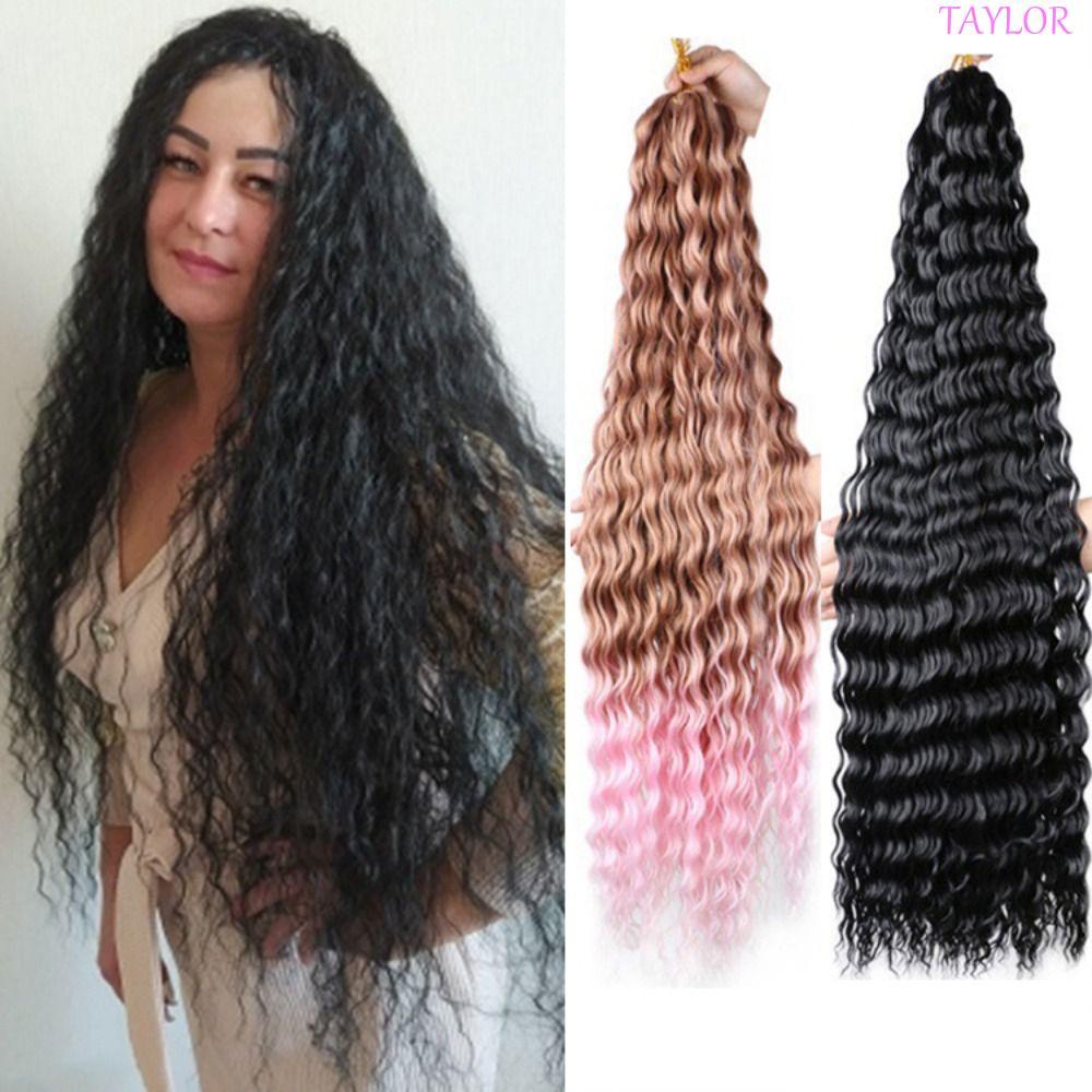 Cabelo De Crochê Sintético TAYLOR , Com Torção Profunda De Onda De Água Freetress , Cachos Afro