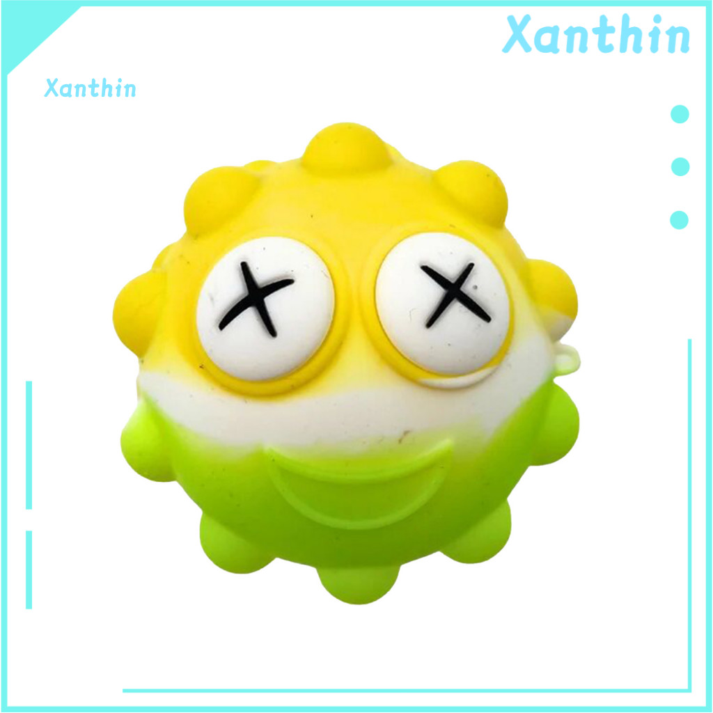 Push Bubble Ball Toy Popping Eye Stress Relief – Squeeze Fidget Decompression for Kids Adults Fun for Relaxation