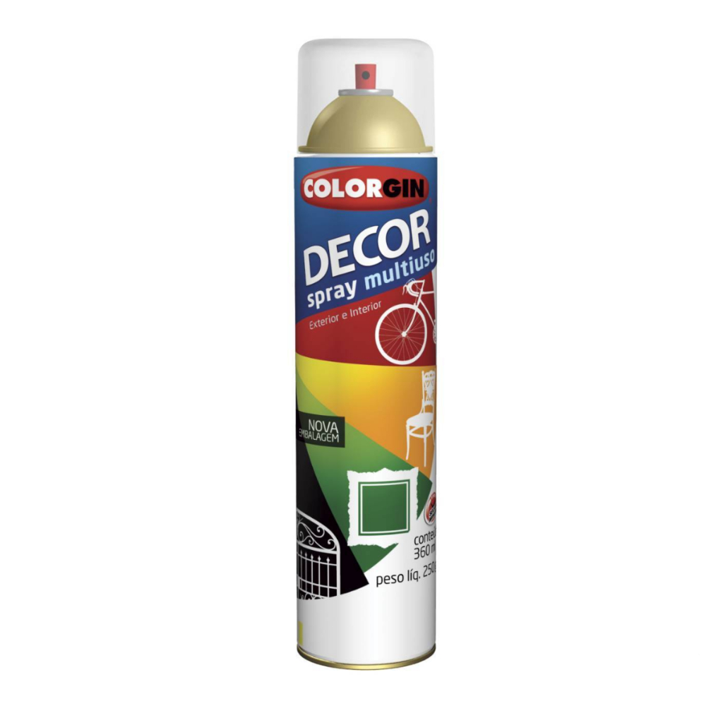 TINTA SPRAY COLORGIN DECOR - VERNIZ USO GERAL 360ML