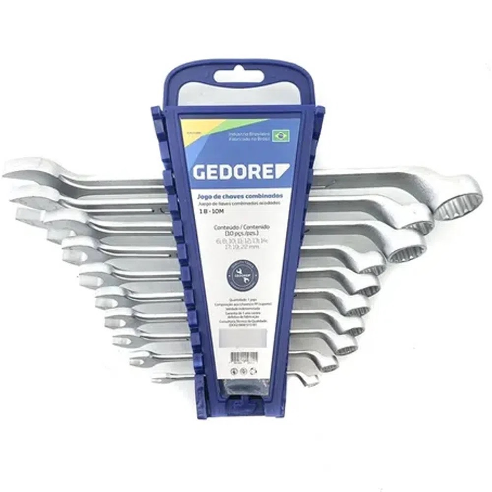 CHAVE COMBINADA GEDORE 10 PEÇAS 6 À 22MM ORIGINAL NOVO NA CAIXA A PRONTA ENTREGA