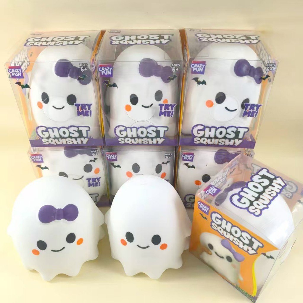 Novo Brinquedo Mole Fantasma Fofo De Tamanho Grande De 16 Cm , Presente Engraçado Para Alívio Do Estresse De Halloween M