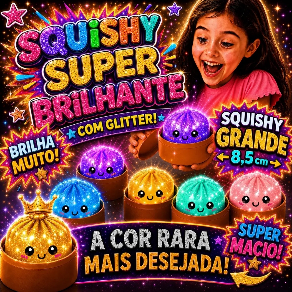 Squishy Caixa Misteriosa Mole Fofo Brinquedo