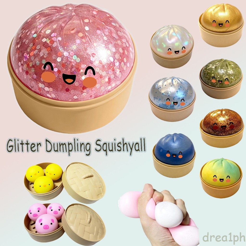 Item De Venda Quente Bola Mole Para Aliviar O Estresse , Bolinho De Glitter Rosa Raro , Brinquedo Macio E Fofo , Caixa C