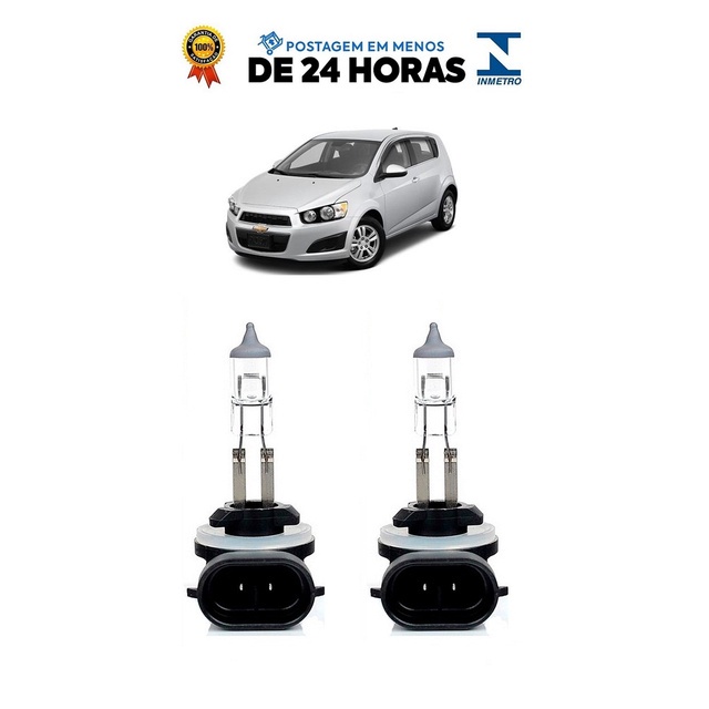 Par Lampada Farol de Milha Sonic 2012 2013 2014 H27