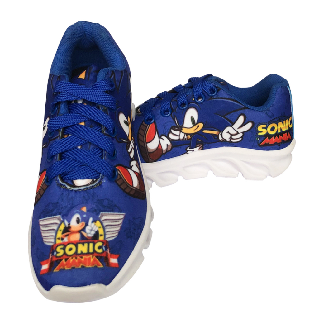 Tênis Sonic Led Masculino Com Luzes Menino