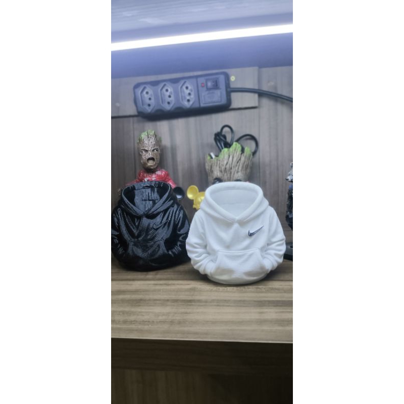 Porta Objetos Criativo Moletom 3D Geek Decorativo Organizador Mesa Quarto Sala