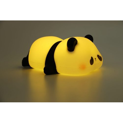 Luminária Led Panda Silicone Luz Suave Decoração Infantil Ambiente Noturna Aconchegante Quarto Criativo