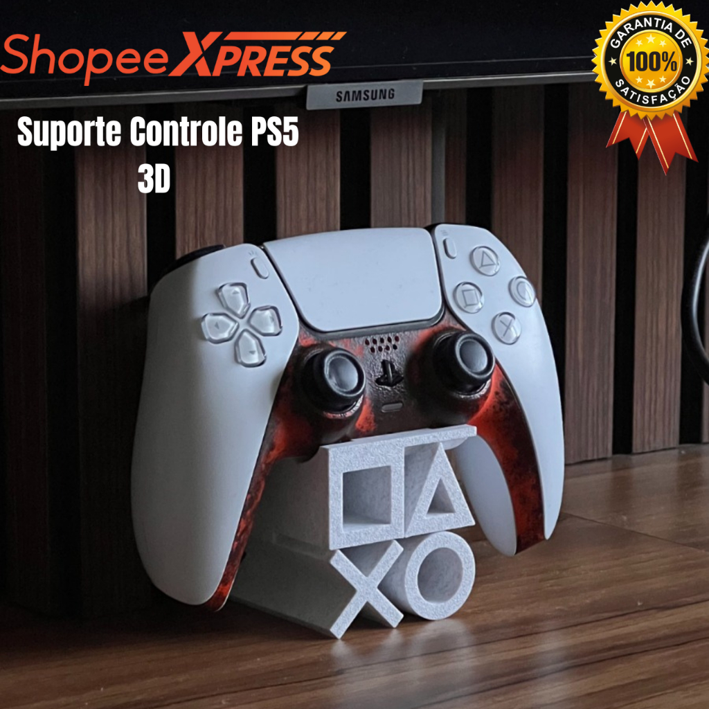 Suporte Gamer Controle Playstation 5 ps4 ou ps5 Dual Sense 3D