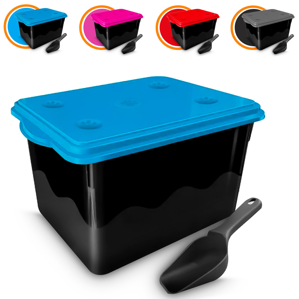 Porta Ração Armazenador Pote Container Até 10 Kg Resistente + Pá Coletora MecBox