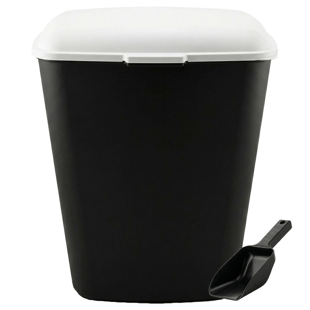 Kit Porta Ração Container 20 Kg + Pá Dosadora Antiformiga Para Guardar Ração - Furacão Pet