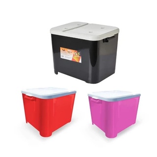 Porta Ração Pet Até 15 Kg com Tampa - Dispense Container Pote Raçâo furacão pet