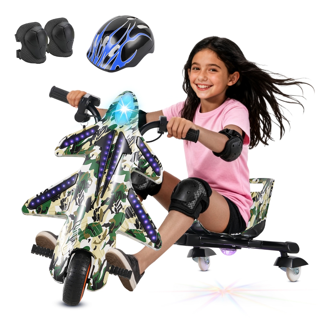 HONEYWHALE 008C Children's Drift Electric Tricycle 250W 15KM/H 12KM with Bluetooth, 3 Speeds