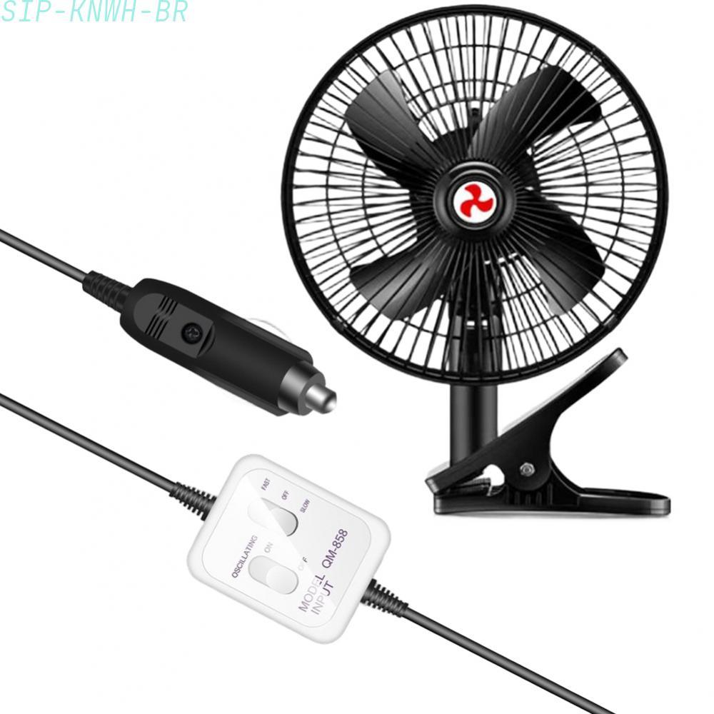 [SIP-KNWH-BR]12V 24V Clip On Car Fan with Dual Motor Design 3800 RPM for Truck RV Ventilation-New In 11-