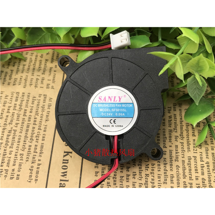 Ventilador pequeno USB Ultra silencioso 5V 12V 24V 5cm umidificador pequeno ventilador SF5015SL