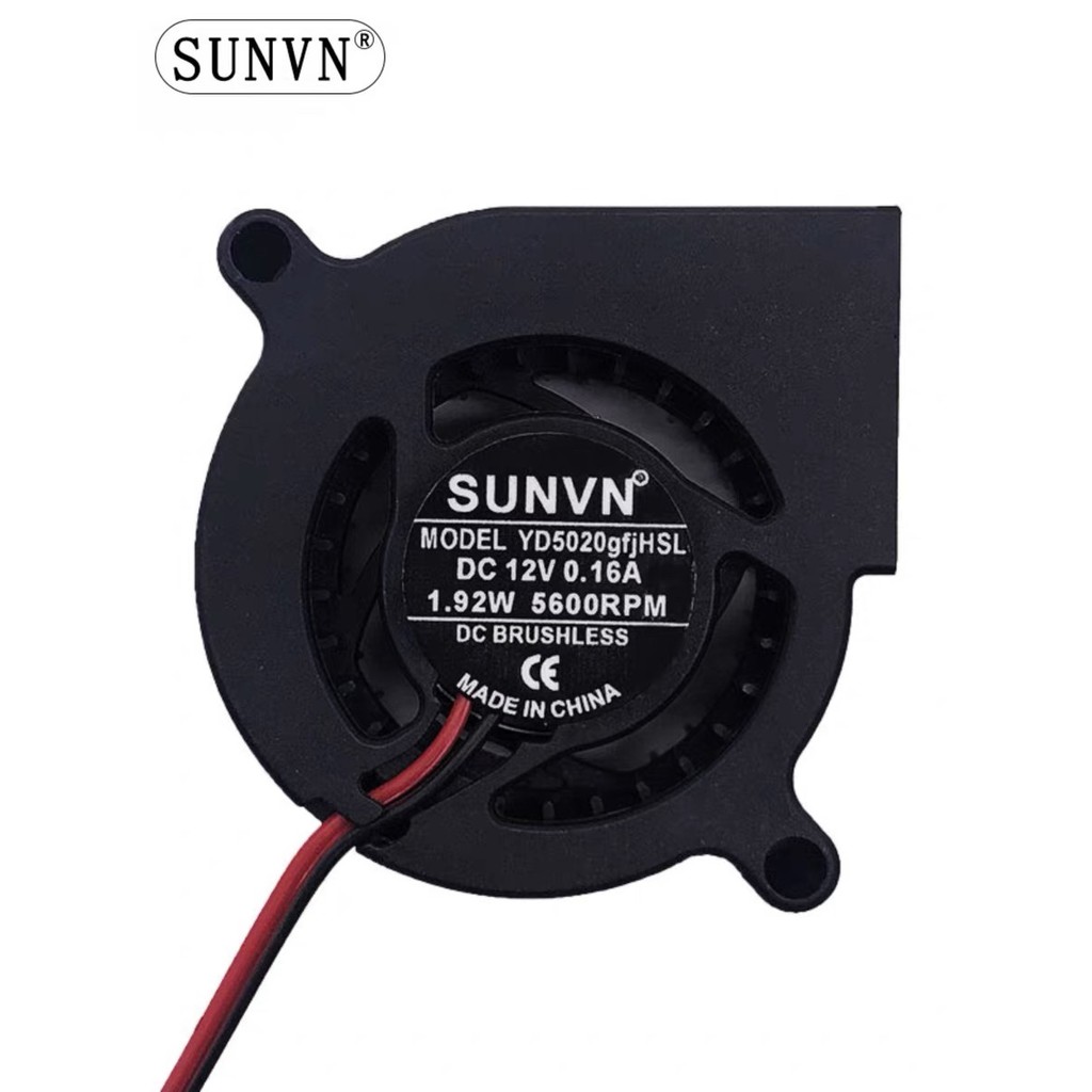 Novo ventilador DC 5020 5V 12V 24V 50MM 5cm projetor silencioso centrífugo Turbo ventilador