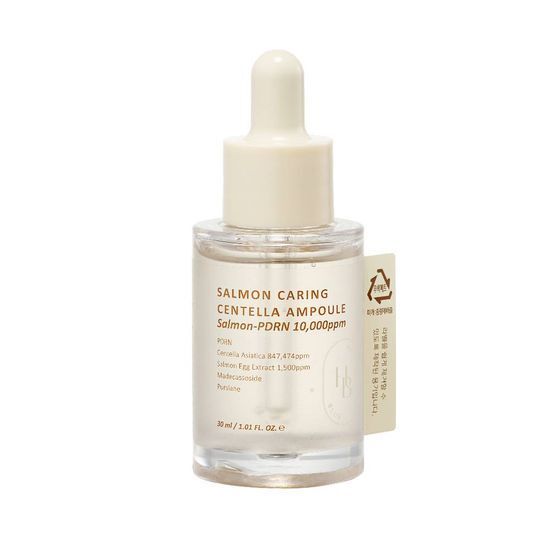 [HEVEBLUE] Ampola Salmon PDRN Caring Centella 30ml/Soro Calmante E Hidratante [Envio Da Coreia]