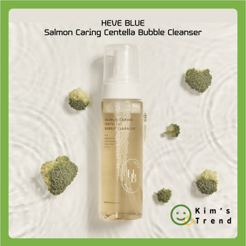 [HEVE BLUE] Salmon Caring Centella Bubble Cleanser (200ml)