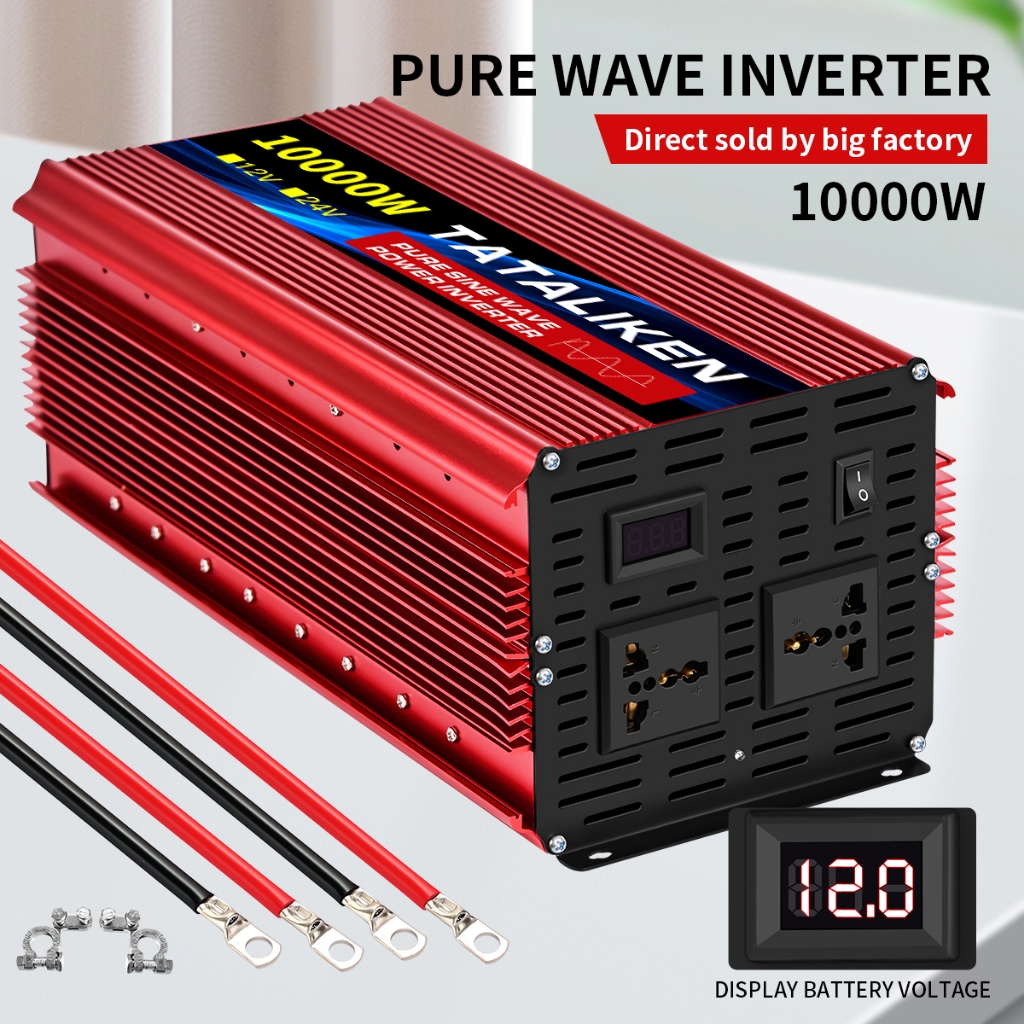 Inversor De Onda Senoidal Pura 12V/24V Para 220V 5000W 7000W 10000W Conversor De Potência Veicular