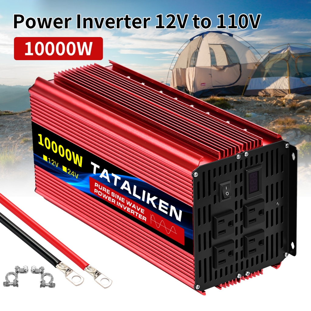 Inversor De Onda Senoidal Pura 12V/24V Para 110V 5000W 7000W 10000W Conversor De Potência Veicular