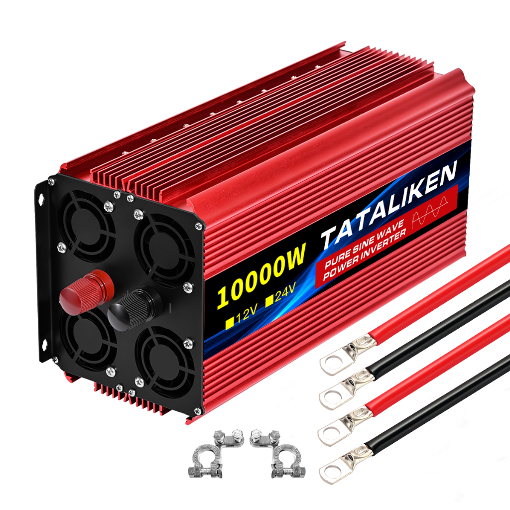 Inversor De Onda Senoidal Pura 10000W Conversor 12V/24V 220V Tomada Padrão Brasil Solar Para Carro Motorhome