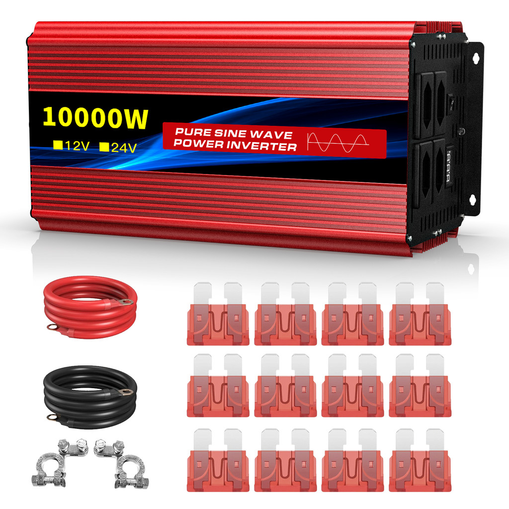 Inversor Senoidal Pura 10000W 12V/24V 110V Tomada Brasileira Solar Carro Motorhome Geladeira Ar Condicionado E Soldagem