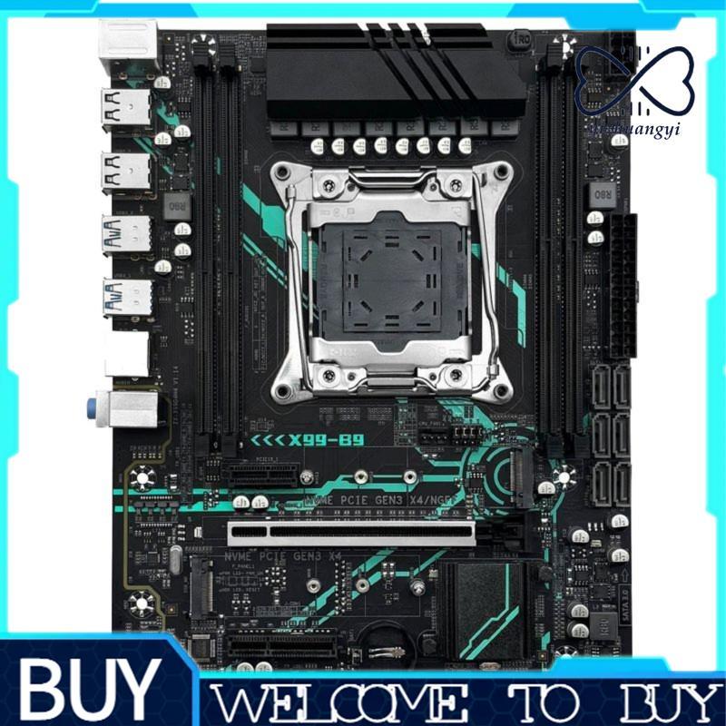 X99 B9 Placa-Mãe Portátil LGA 2011-3 CPU Com NVME NGFF M . 2 Suporte 4 Canais X99 C612 Chip DDR4 RAM SATA3.0 USB3.0