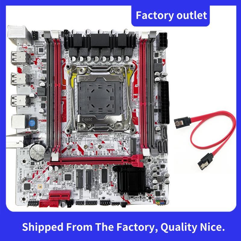 X99G757 X99 Placa-Mãe Desktop De Jogos LGA 2011-3 DDR3 HM55 Chip Chipset E5 2666/2673/2676/2678/2696 V3 CPU Suporte