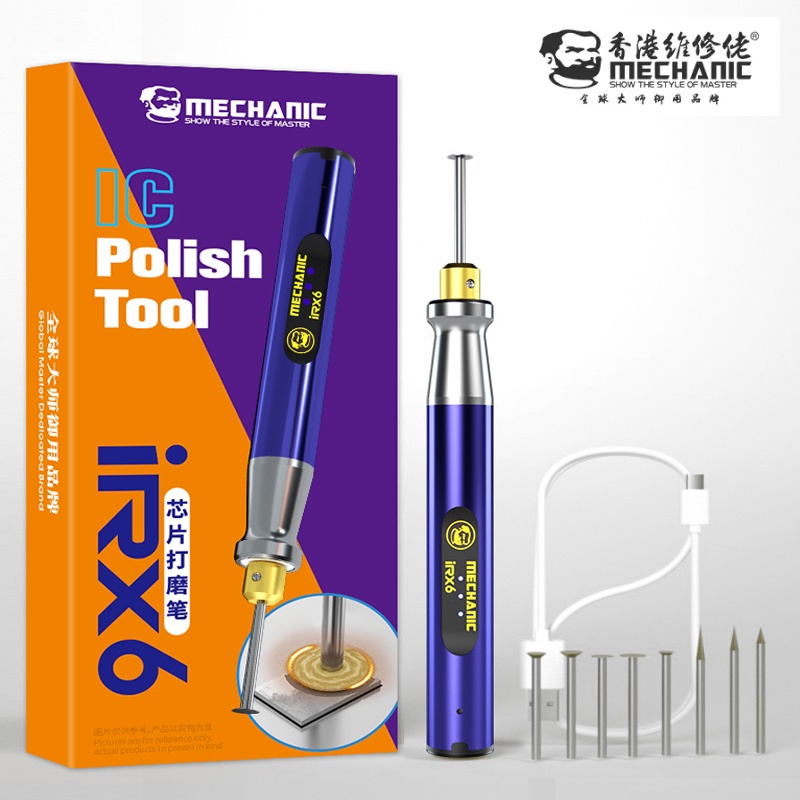 Caneta De Moagem Elétrica Mecânica IRX6 Para Celular , Polimento De Chip IC , Placa-Mãe Esculpida , Ferramenta De CPU