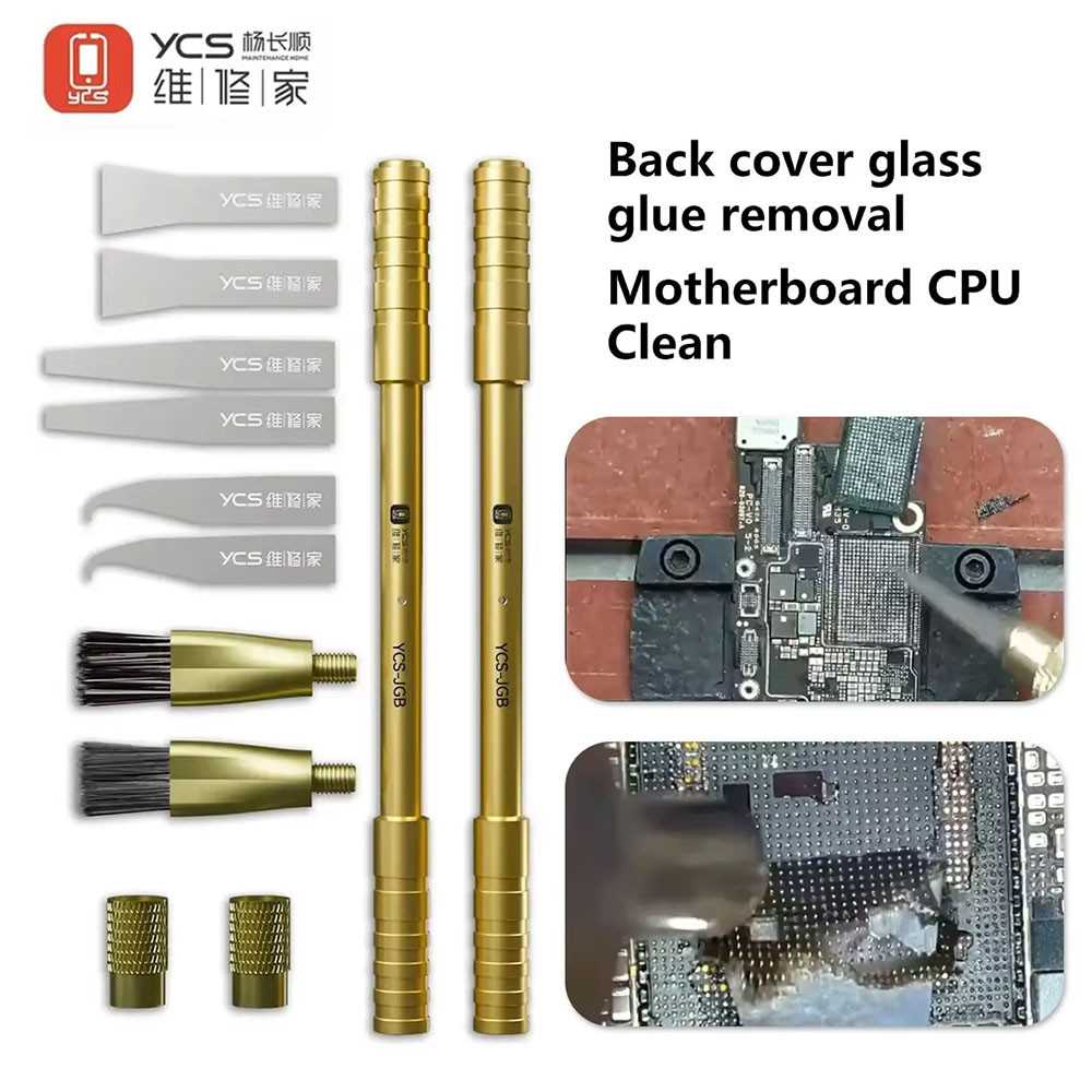 YCS Faca Lidar Com Placa-Mãe Conjunto De Escova De Limpeza Para PCB CPU Chip IC Almofada De Soldagem Ferramenta De Remoç