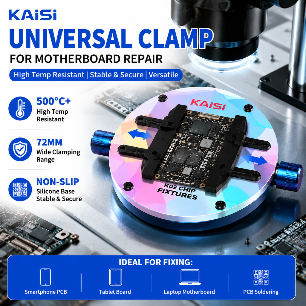 Kaisi K02 Universal Placa PCB Do Telefone Móvel Dispositivo Elétrico Circular-Mãe De Solda CPU IC Chip Cola/Braçadeira D