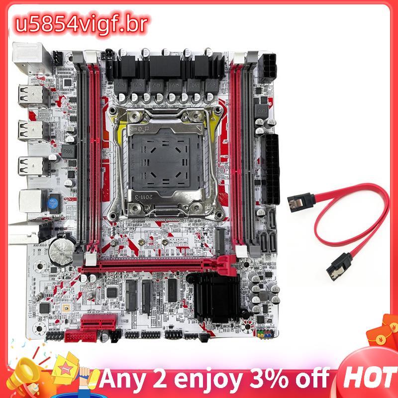 X99G757 X99 Placa-Mãe Desktop De Jogos LGA 2011-3 DDR3 HM55 Chip Chipset E5 2666/2673/2676/2678/2696 V3 CPU Suporte